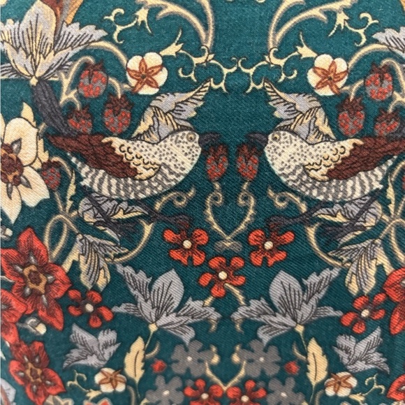 Massimo Dutti Vintage Long Sleeve Boho Bird Dress Sz 38 - Picture 3 of 8